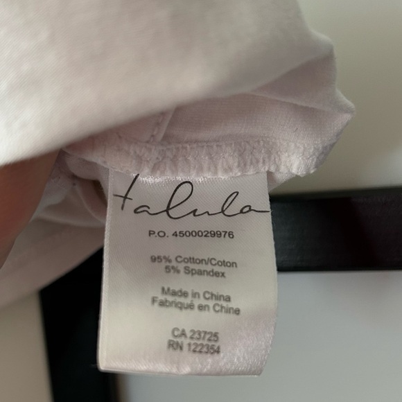 [L] Talula Aritzia Women's White Bustier Corset Style Crop Top - Picture 8 of 10